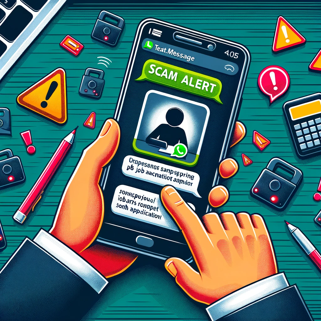 Text Message Scam Alert - Whatsapp Job Application