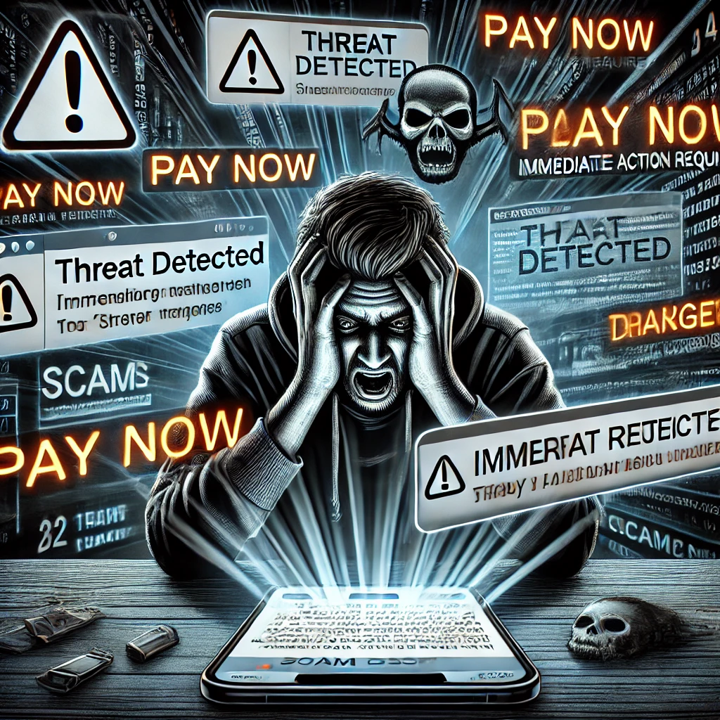 The Rise of Fear Tactics in Scamming: How Cybercriminals Exploit Anxiety to Steal Money