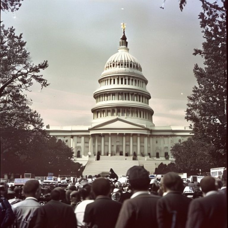 A photograph of government or policy centers