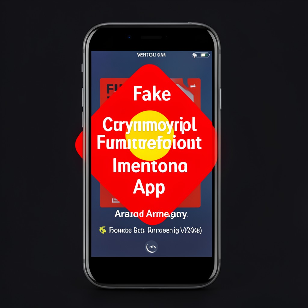 Crypto scam warning illustration