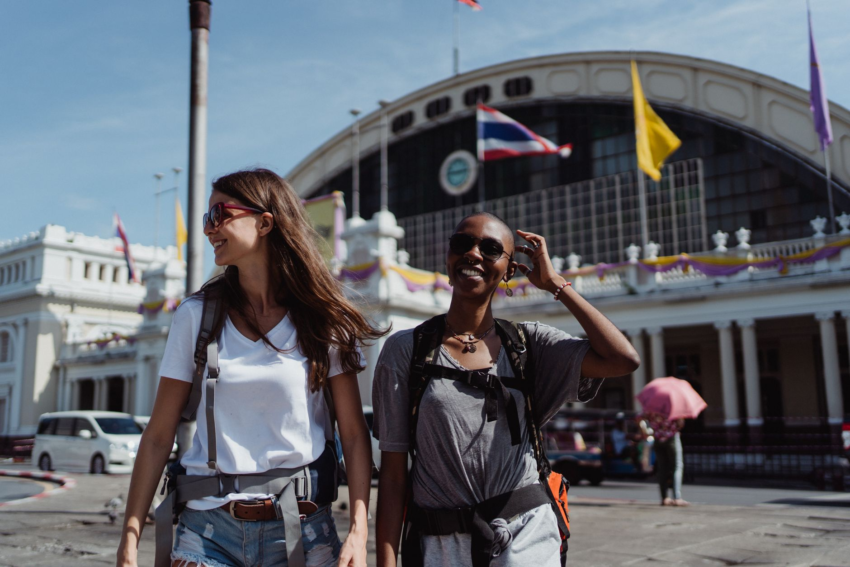 Black American expat living abroad in West Africa