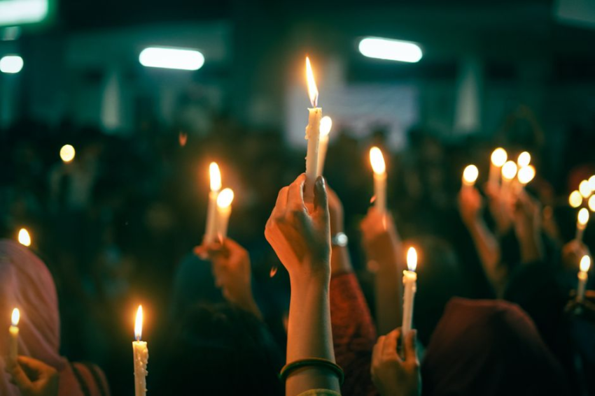 Community vigil — photo via Pexels