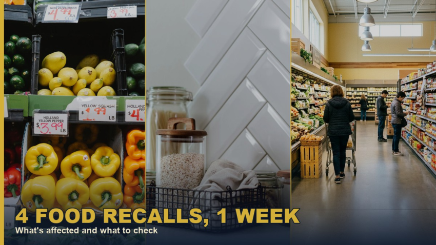 4 Food Recalls, 1 Week