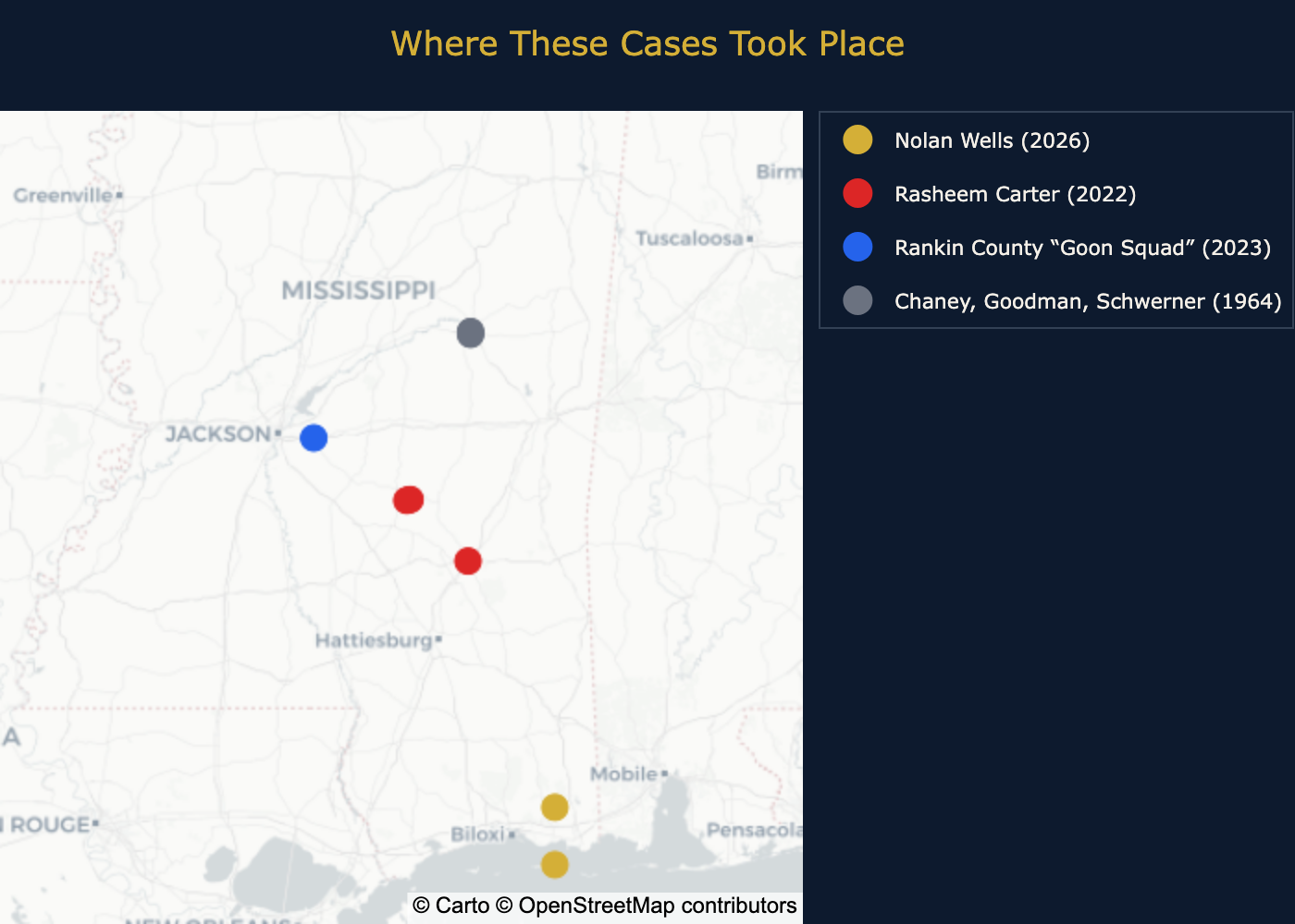 Figure 1: Where These Cases Took Place