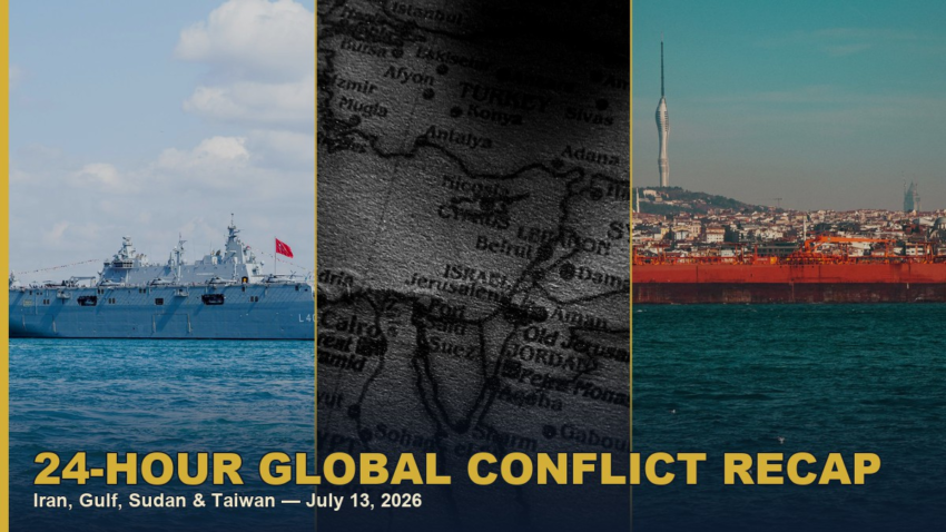 Naval blockade and Gulf conflict escalation, collage