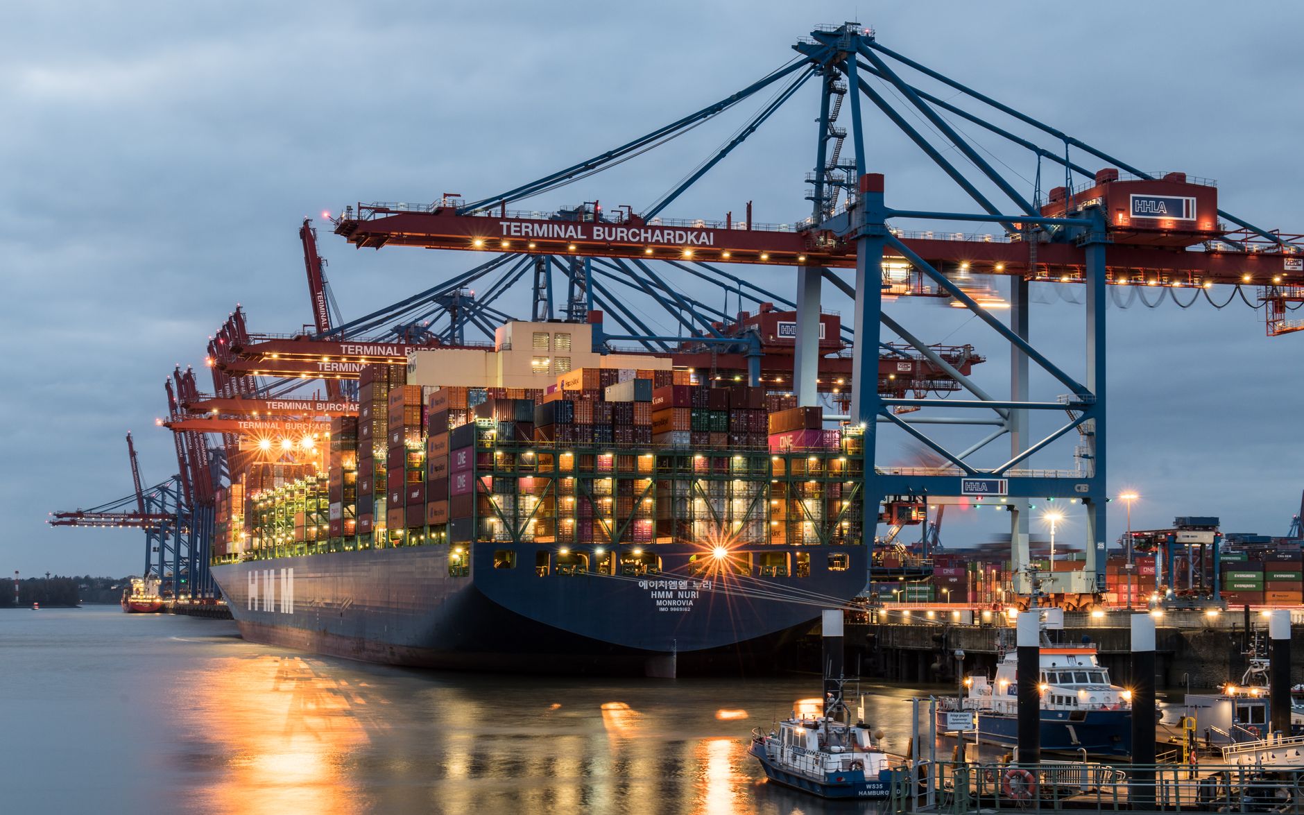 Commercial shipping, illustrative image