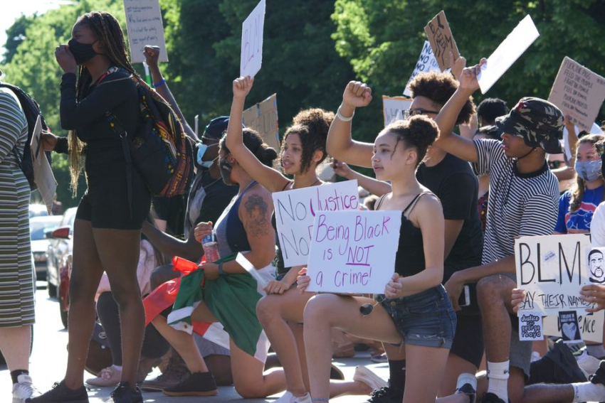 Civil rights march — reparations advocacy rally