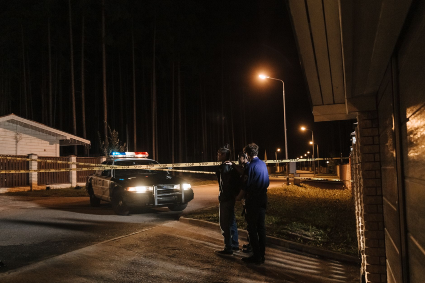 Police tape at the scene of a death investigation, illustrative photo