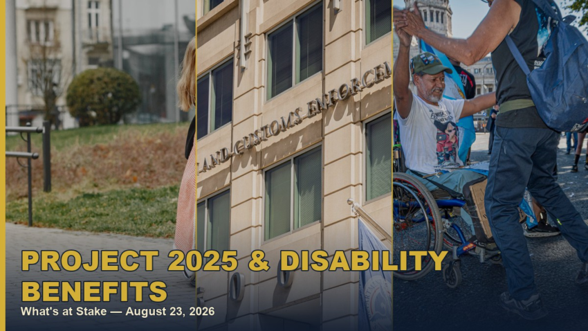 Project 2025 disability benefits report collage