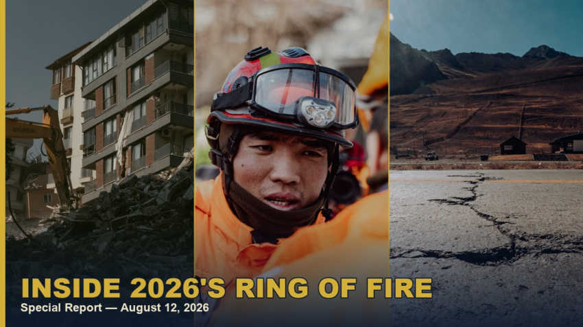 2026 Ring of Fire earthquakes collage