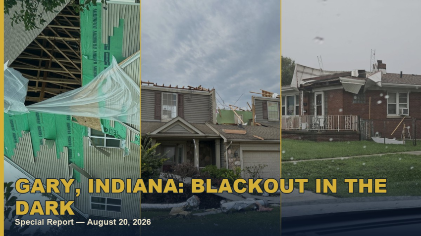 Storm damage across Lake County, Indiana after the August 11 derecho