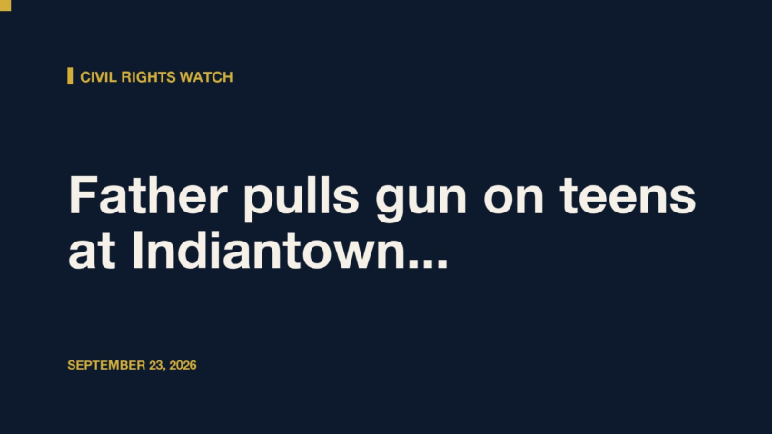 Father pulls gun on teens at Indiantown bus stop, NAACP calls for action