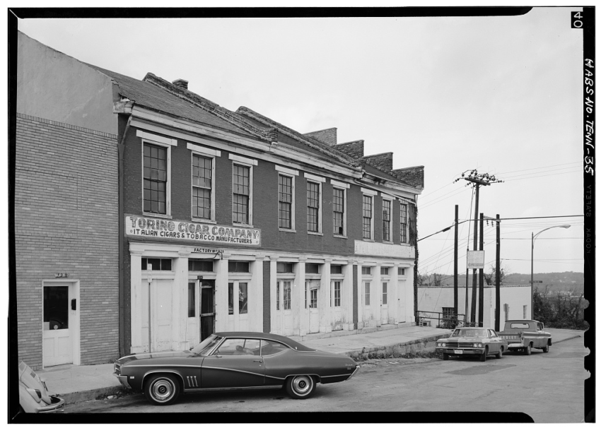Archival view of the Poston Block on Public Square in Clarksville, Tennessee. Location context only; it does not show Dalton Eatherly, the courthouse, or any incident discussed in the article.
