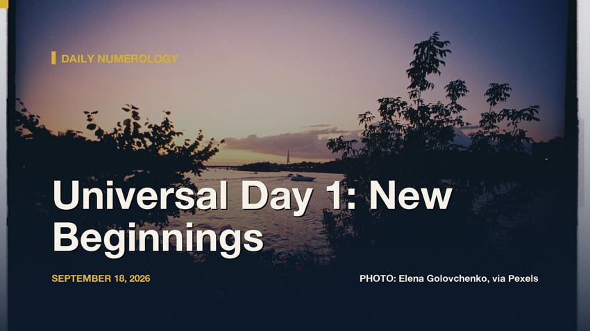 Universal Day Number 1, September 18, 2026: Atum, Sankofa, and What the Actual Research Says About Starting Over