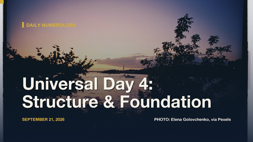 Universal Day Number 4, September 21, 2026: The Four Sons of Horus, the Kongo Cosmogram, and What the Actual Research Says About Foundations