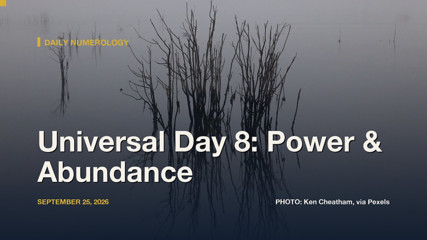 Universal Day Number 8, September 25, 2026: Sekhmet, Chinese Numeral Symbolism, and What the Actual Research Says About Power