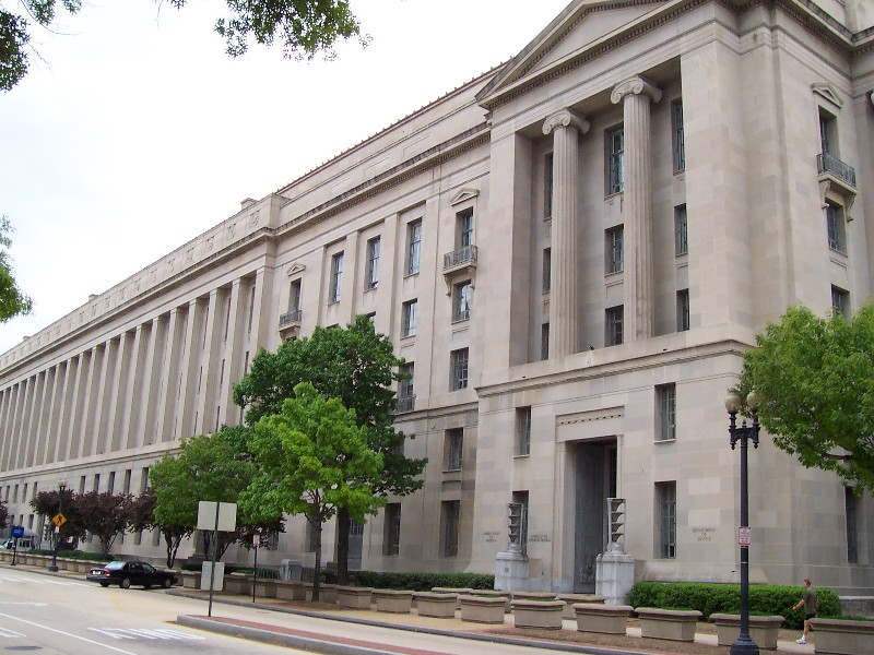 Robert F. Kennedy Department of Justice Building, Washington, D.C., May 4, 2005. Archival institutional context for the civil-rights coverage.