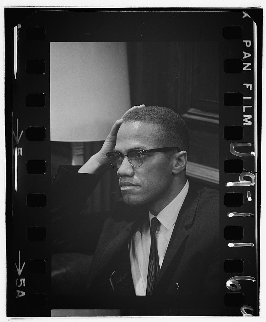 Malcolm X at the U.S. Capitol, March 26, 1964. Archival portrait; not a screenshot of the Instagram post discussed in this article.