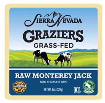 Image of Sierra Nevada Graziers Raw Monterey Jack Cheese, 8 oz.