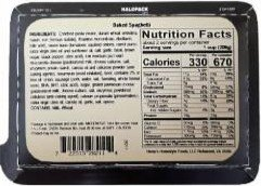 Product label from the USDA FSIS recall notice