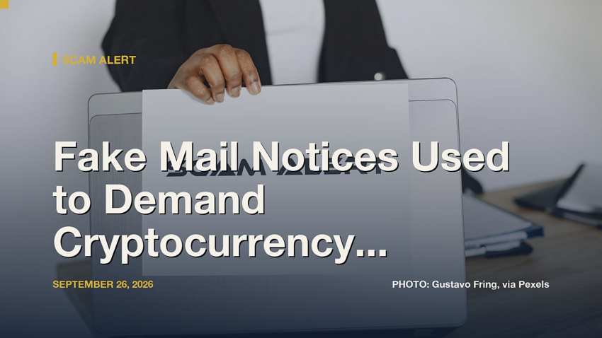 Fake Mail Notices Used to Demand Cryptocurrency in ‘Letter Phishing’