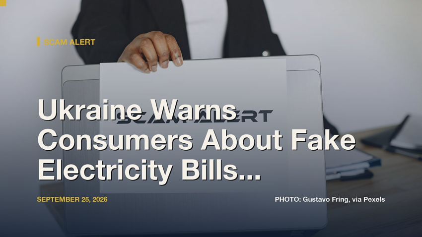 Ukraine Warns Consumers About Fake Electricity Bills and Phishing