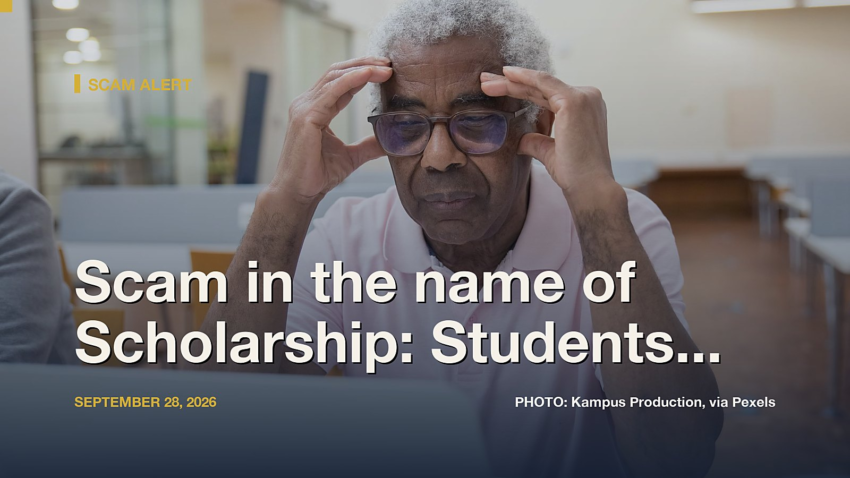 Scam in the name of Scholarship: Students and parents, beware! Learn to distinguish bet...