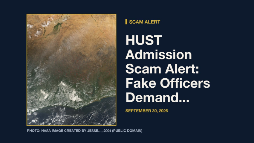 Scam Alert: HUST Admission Scam Alert: Fake Officers Demand Payment. Here Is What the Scam Looks Like