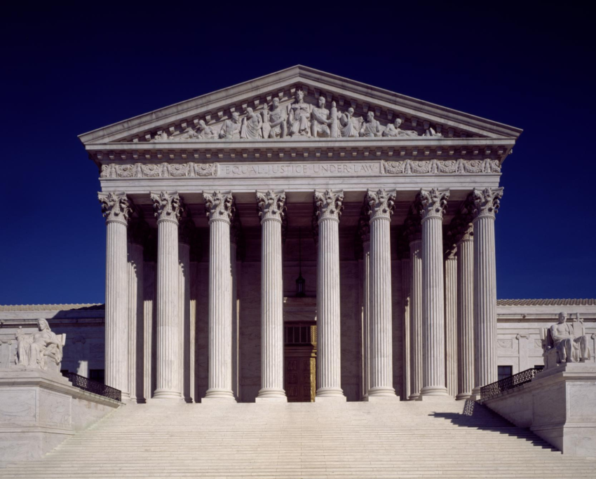 The U.S. Supreme Court building in Washington, D.C., photographed between 1980 and 2006. Archival institutional context for the voting-rights and legal coverage.