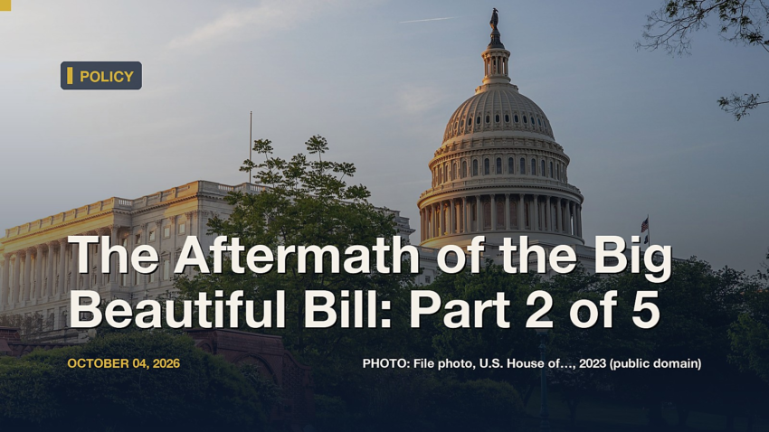 The Aftermath of the Big Beautiful Bill, Part 2 of 5: SNAP and Food Assistance: public-domain file photo with headline