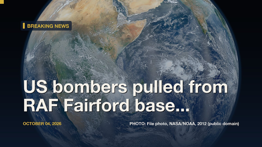 US bombers pulled from RAF Fairford base after suspected terror plot