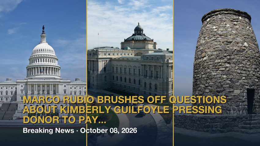 Marco Rubio brushes off questions about Kimberly Guilfoyle pressing donor to pay credit card