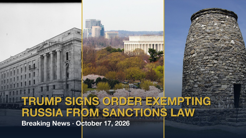 Trump Signs Order Exempting Russia From Sanctions Law