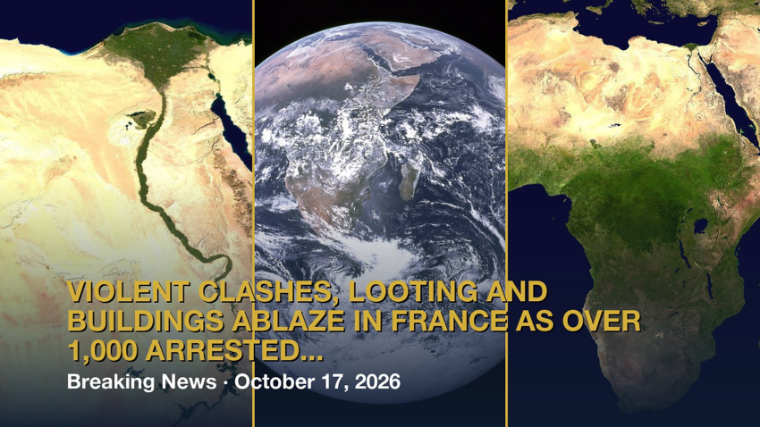 Violent clashes, looting and buildings ablaze in France as over 1,000 arrested after protests