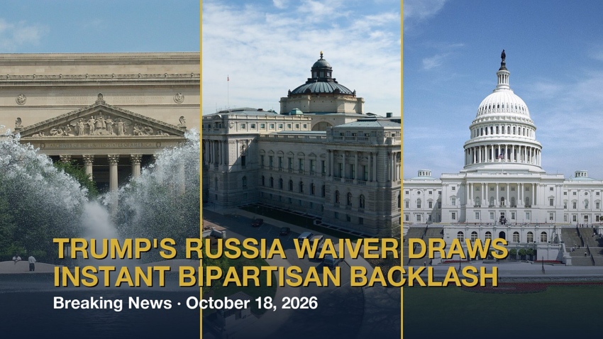 Trump's Russia waiver draws instant bipartisan backlash
