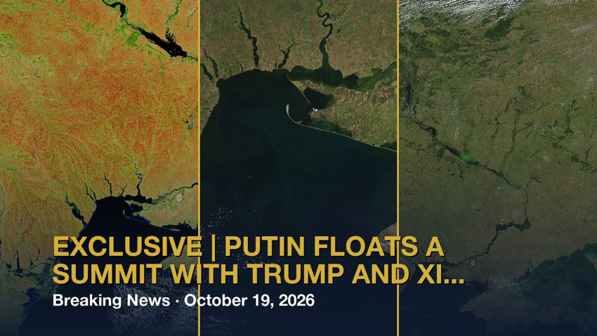 Satellite imagery of Crimea, southern Ukraine and the Black Sea region (NASA, public domain), relevant to the Russia-Ukraine summit story