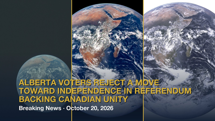 Alberta voters reject a move toward independence in referendum backing Canadian unity
