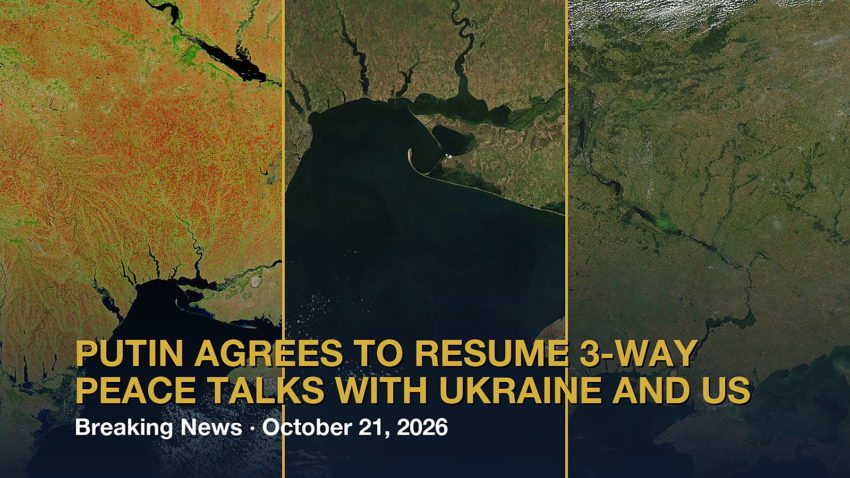 Putin agrees to resume 3-way peace talks with Ukraine and US