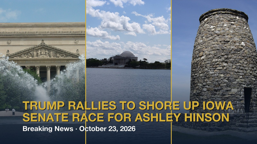 Trump Rallies to Shore Up Iowa Senate Race for Ashley Hinson