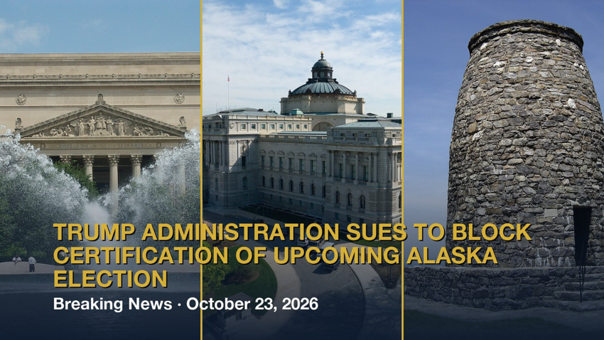 Trump administration sues to block certification of upcoming Alaska election