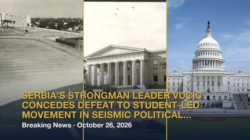 Serbia's strongman leader Vucic concedes defeat to student-led movement in seismic political...