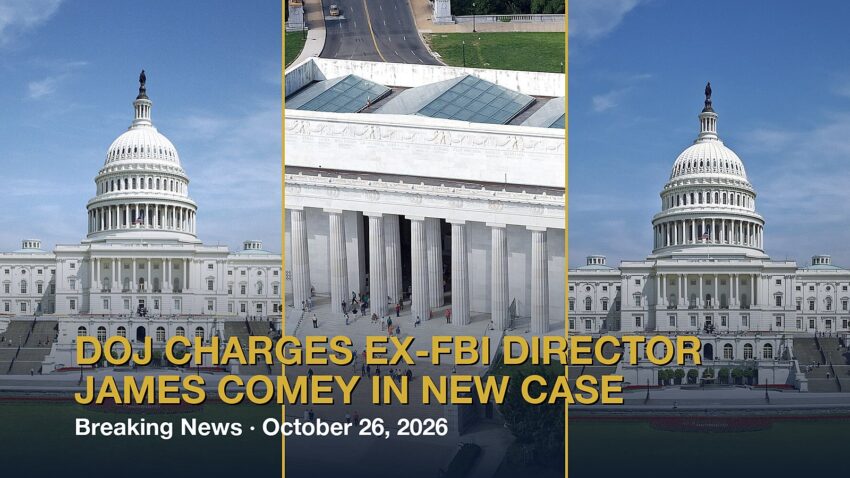 DOJ charges ex-FBI Director James Comey in new case