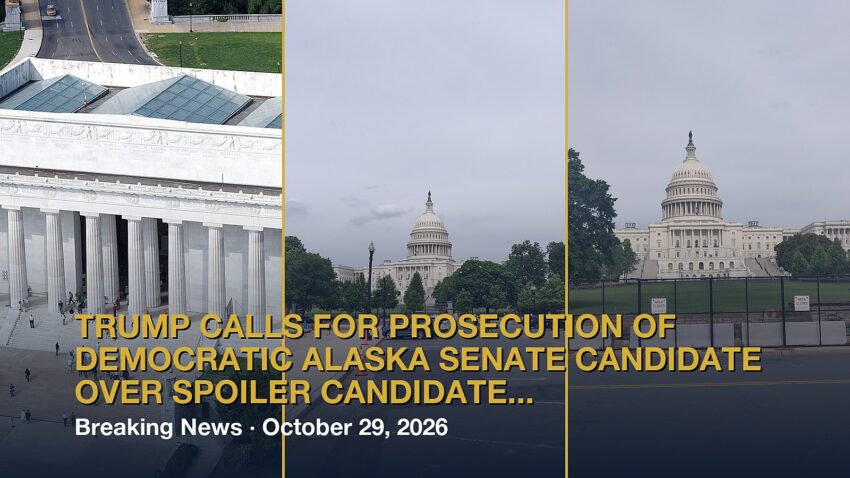 Trump calls for prosecution of Democratic Alaska Senate candidate over spoiler candidate con...