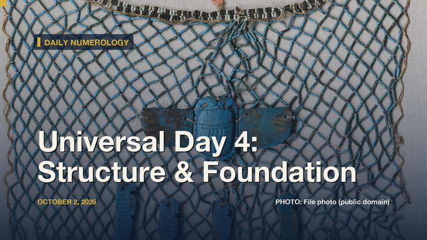 Universal Day Number 4, October 2, 2026: The Four Sons of Horus, the Kongo Cosmogram, and What the Actual Research Says About Foundations