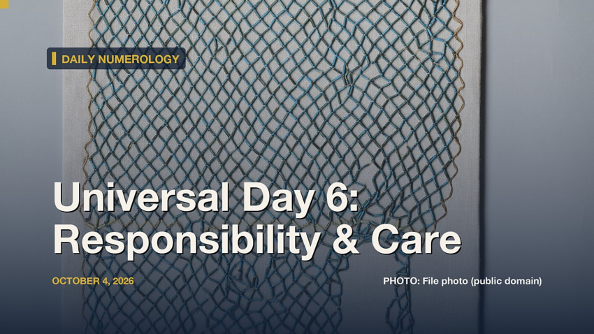 Universal Day Number 6, October 4, 2026: Hathor, Othermothers, and What the Actual Research Says About Care