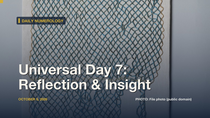 Universal Day Number 7, October 5, 2026: Thoth, the Griot Tradition, and What the Actual Research Says About Insight