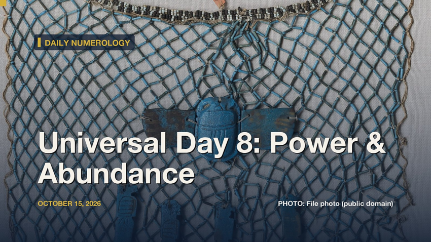 Universal Day Number 8, October 15, 2026: Sekhmet, Chinese Numeral Symbolism, and What the Actual Research Says About Power
