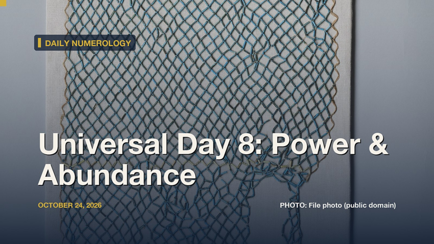 Universal Day Number 8, October 24, 2026: Sekhmet, Chinese Numeral Symbolism, and What the Actual Research Says About Power