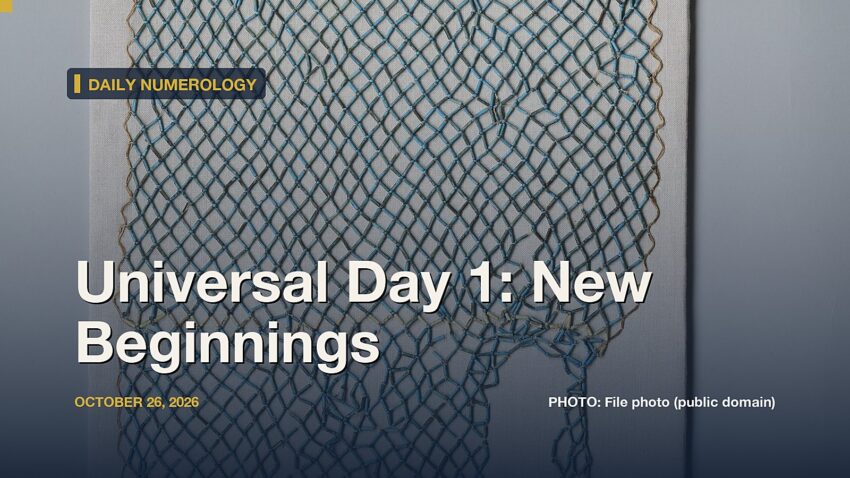 Universal Day Number 1, October 26, 2026: Atum, Sankofa, and What the Actual Research Says About Starting Over