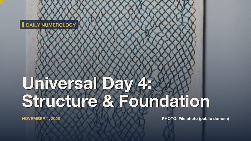 Universal Day Number 4, November 1, 2026: The Four Sons of Horus, the Kongo Cosmogram, and What the Actual Research Says About Foundations